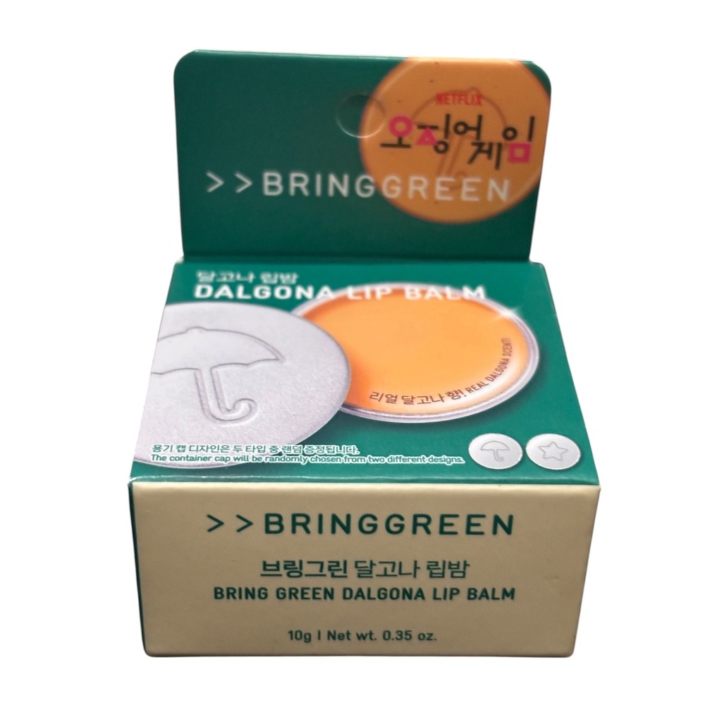 Netflix Squid Game Bring Green Dalgona Lip Balm 10g K-Beauty Collectible New